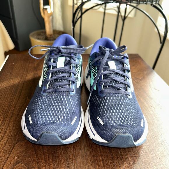 Brooks Ghost 14 Running Shoes Blue Womens Sz 9 - Picture 4 of 10